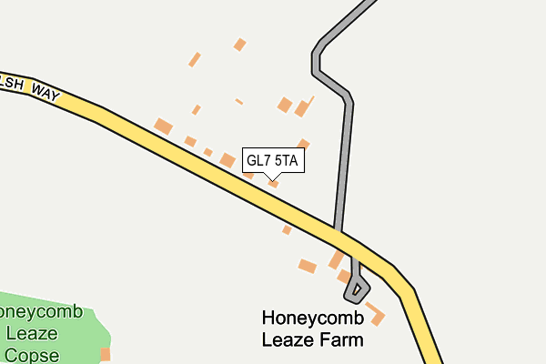 GL7 5TA map - OS OpenMap – Local (Ordnance Survey)