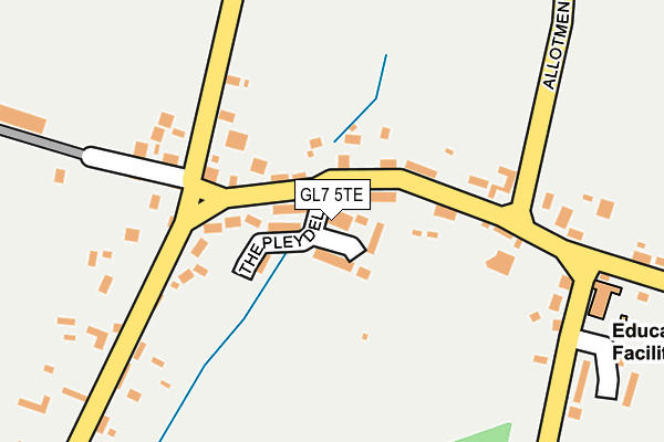 GL7 5TE map - OS OpenMap – Local (Ordnance Survey)