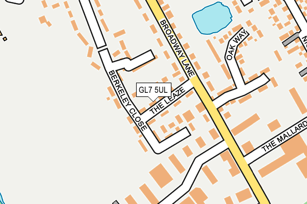 GL7 5UL map - OS OpenMap – Local (Ordnance Survey)