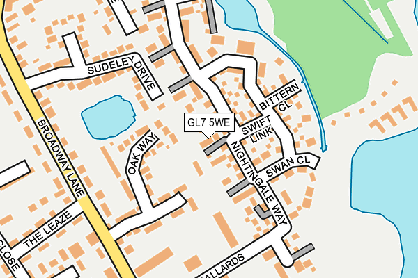 GL7 5WE map - OS OpenMap – Local (Ordnance Survey)