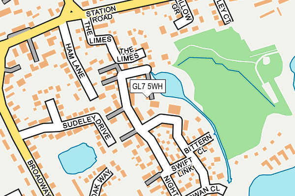 GL7 5WH map - OS OpenMap – Local (Ordnance Survey)