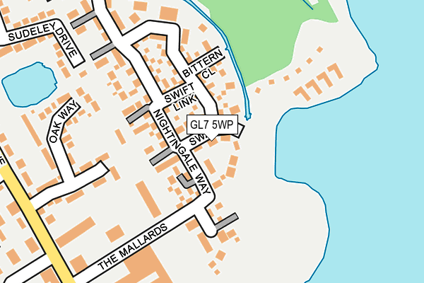 GL7 5WP map - OS OpenMap – Local (Ordnance Survey)