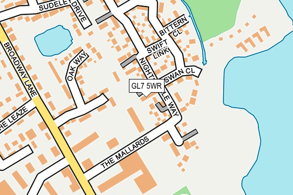 GL7 5WR map - OS OpenMap – Local (Ordnance Survey)