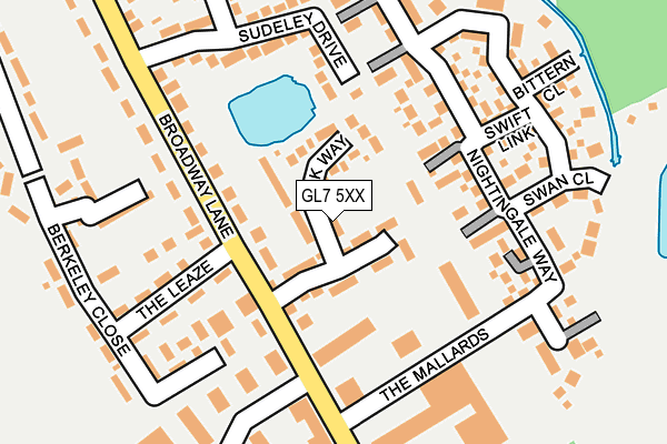GL7 5XX map - OS OpenMap – Local (Ordnance Survey)