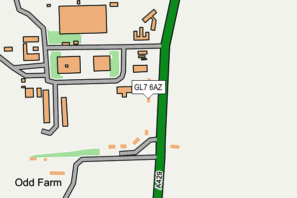 GL7 6AZ map - OS OpenMap – Local (Ordnance Survey)