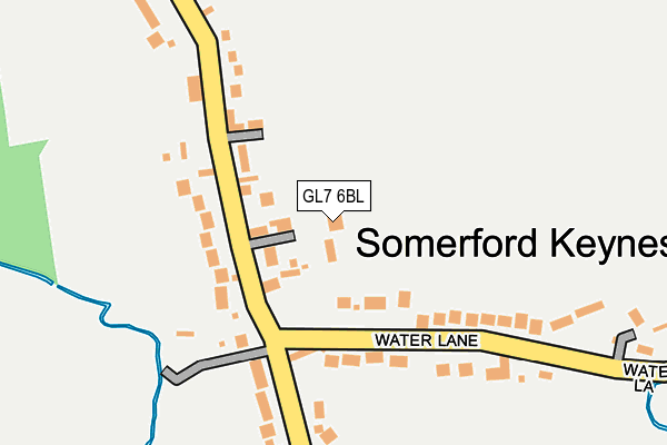 GL7 6BL map - OS OpenMap – Local (Ordnance Survey)