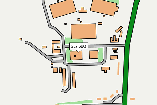 GL7 6BQ map - OS OpenMap – Local (Ordnance Survey)