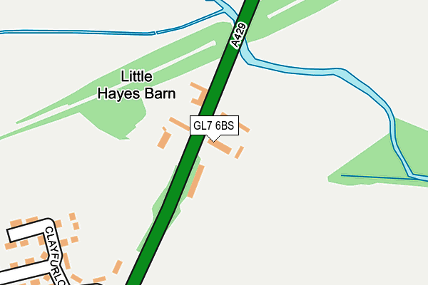 GL7 6BS map - OS OpenMap – Local (Ordnance Survey)
