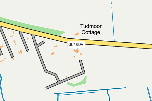 GL7 6DA map - OS OpenMap – Local (Ordnance Survey)