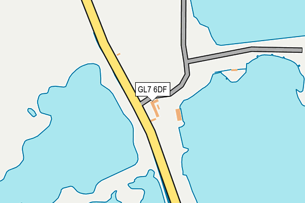 GL7 6DF map - OS OpenMap – Local (Ordnance Survey)