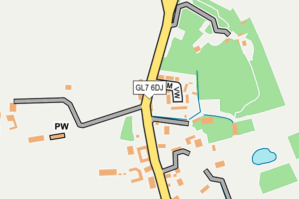 GL7 6DJ map - OS OpenMap – Local (Ordnance Survey)