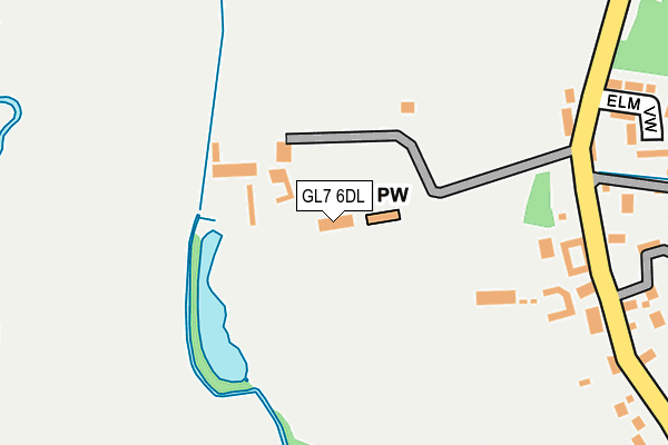 GL7 6DL map - OS OpenMap – Local (Ordnance Survey)