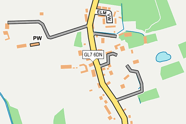 GL7 6DN map - OS OpenMap – Local (Ordnance Survey)