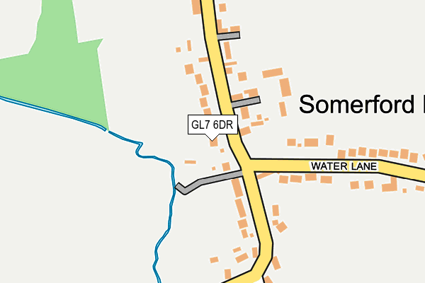 GL7 6DR map - OS OpenMap – Local (Ordnance Survey)