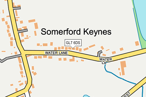 GL7 6DS map - OS OpenMap – Local (Ordnance Survey)