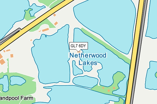 GL7 6DY map - OS OpenMap – Local (Ordnance Survey)