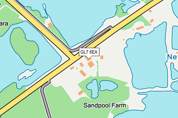 GL7 6EA map - OS OpenMap – Local (Ordnance Survey)