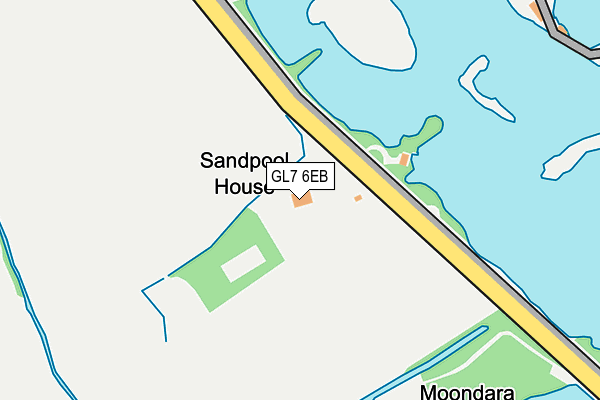 GL7 6EB map - OS OpenMap – Local (Ordnance Survey)