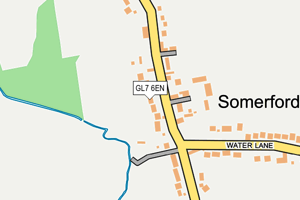 GL7 6EN map - OS OpenMap – Local (Ordnance Survey)