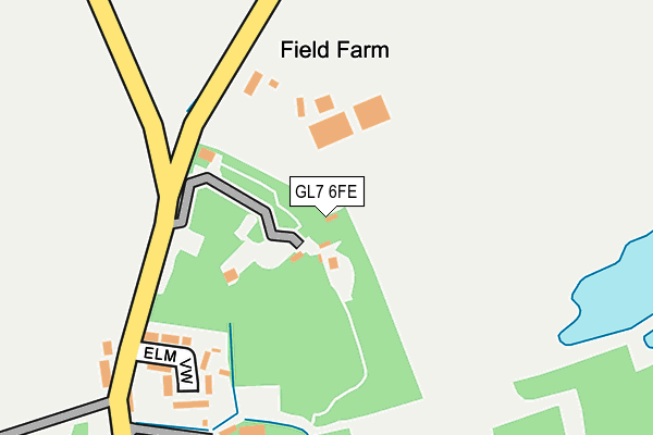 GL7 6FE map - OS OpenMap – Local (Ordnance Survey)