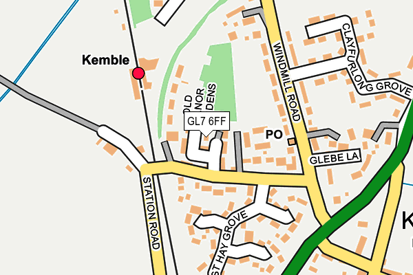 GL7 6FF map - OS OpenMap – Local (Ordnance Survey)