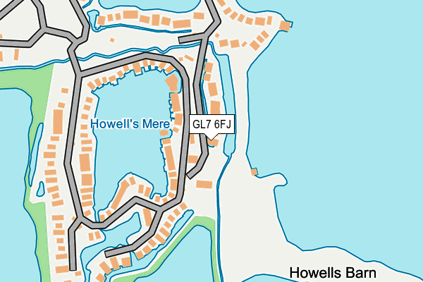 GL7 6FJ map - OS OpenMap – Local (Ordnance Survey)