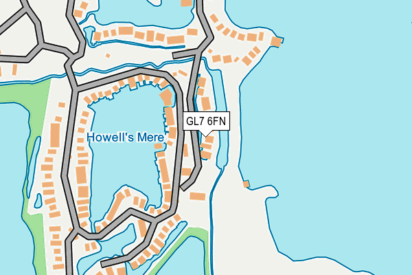 GL7 6FN map - OS OpenMap – Local (Ordnance Survey)