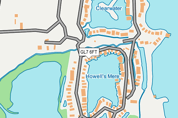 GL7 6FT map - OS OpenMap – Local (Ordnance Survey)