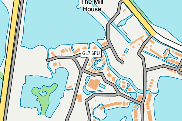 GL7 6FU map - OS OpenMap – Local (Ordnance Survey)