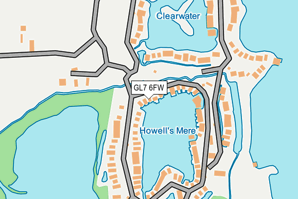 GL7 6FW map - OS OpenMap – Local (Ordnance Survey)