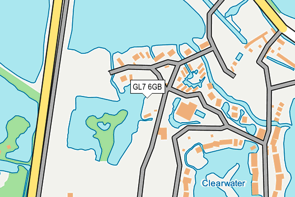 GL7 6GB map - OS OpenMap – Local (Ordnance Survey)
