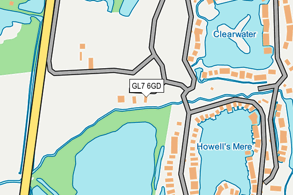 GL7 6GD map - OS OpenMap – Local (Ordnance Survey)