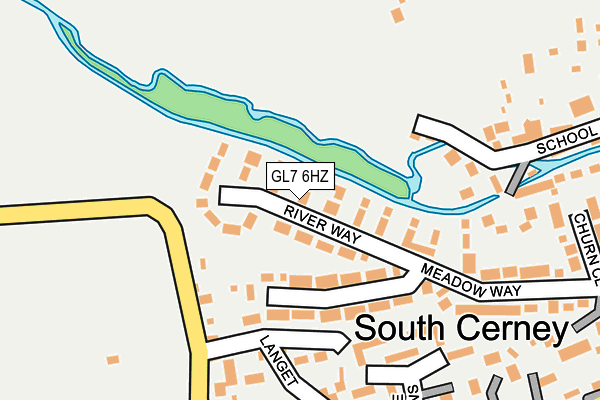 GL7 6HZ map - OS OpenMap – Local (Ordnance Survey)