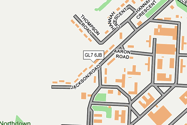 GL7 6JB map - OS OpenMap – Local (Ordnance Survey)