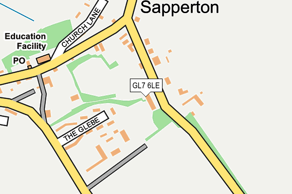 GL7 6LE map - OS OpenMap – Local (Ordnance Survey)