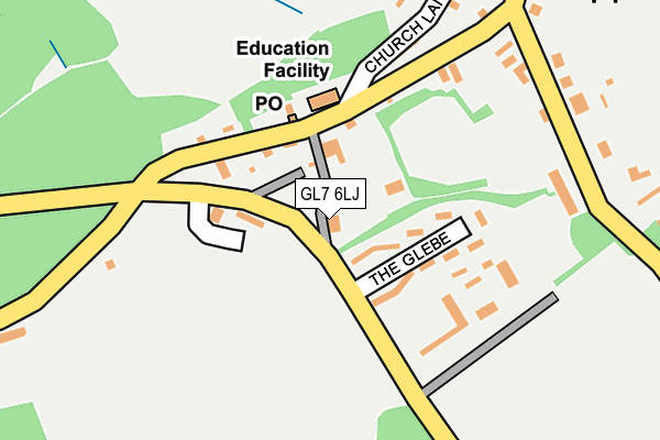 GL7 6LJ map - OS OpenMap – Local (Ordnance Survey)
