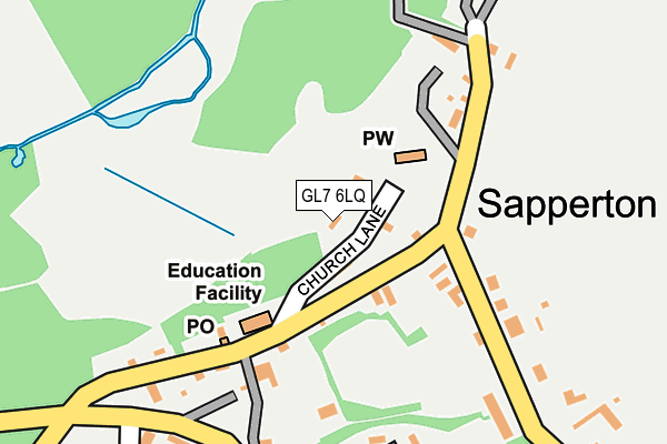 GL7 6LQ map - OS OpenMap – Local (Ordnance Survey)