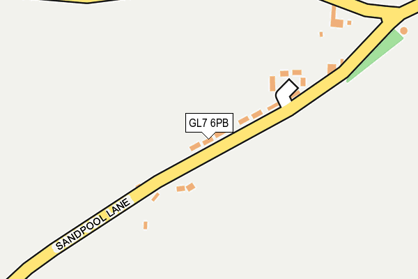 GL7 6PB map - OS OpenMap – Local (Ordnance Survey)