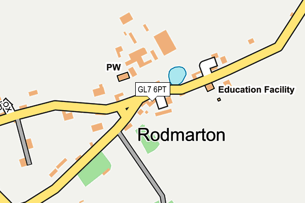 GL7 6PT map - OS OpenMap – Local (Ordnance Survey)