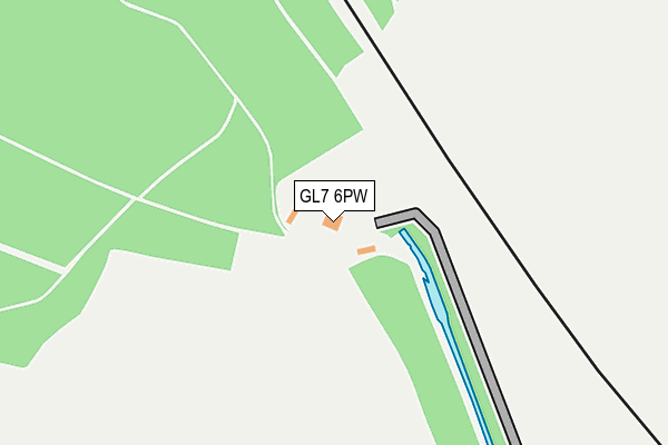 GL7 6PW map - OS OpenMap – Local (Ordnance Survey)