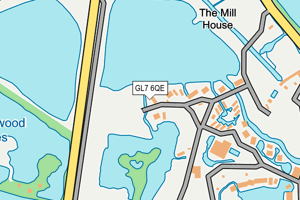 GL7 6QE map - OS OpenMap – Local (Ordnance Survey)