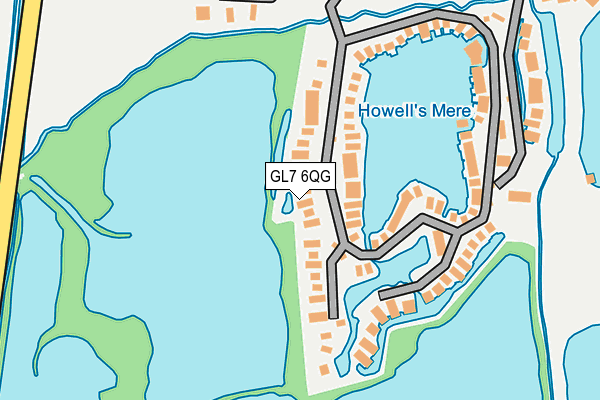 GL7 6QG map - OS OpenMap – Local (Ordnance Survey)
