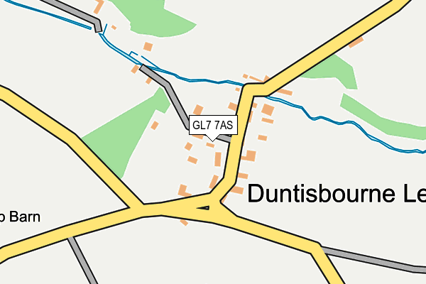 GL7 7AS map - OS OpenMap – Local (Ordnance Survey)