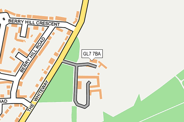 GL7 7BA map - OS OpenMap – Local (Ordnance Survey)