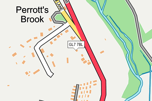 GL7 7BL map - OS OpenMap – Local (Ordnance Survey)