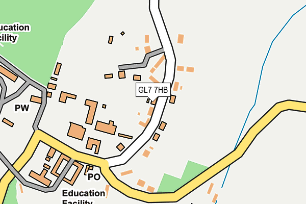 GL7 7HB map - OS OpenMap – Local (Ordnance Survey)