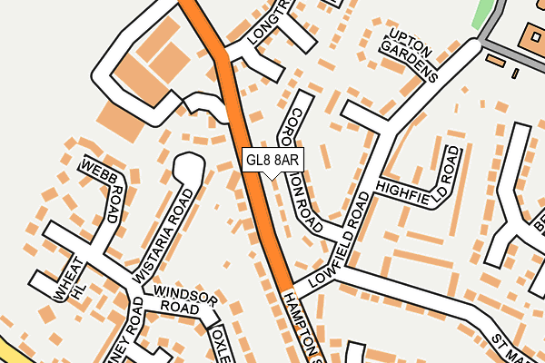 GL8 8AR map - OS OpenMap – Local (Ordnance Survey)