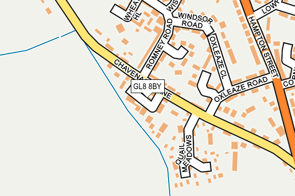 GL8 8BY map - OS OpenMap – Local (Ordnance Survey)