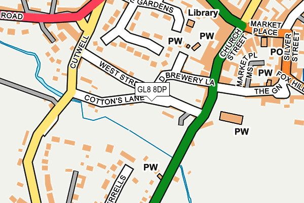 GL8 8DP map - OS OpenMap – Local (Ordnance Survey)