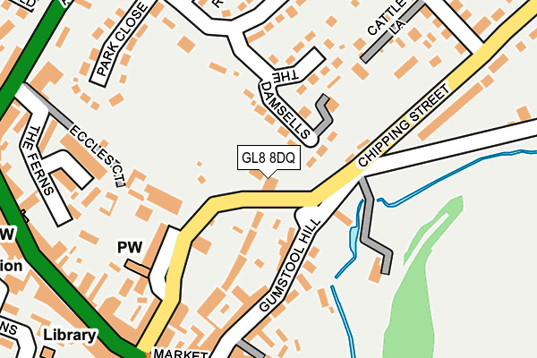 GL8 8DQ map - OS OpenMap – Local (Ordnance Survey)